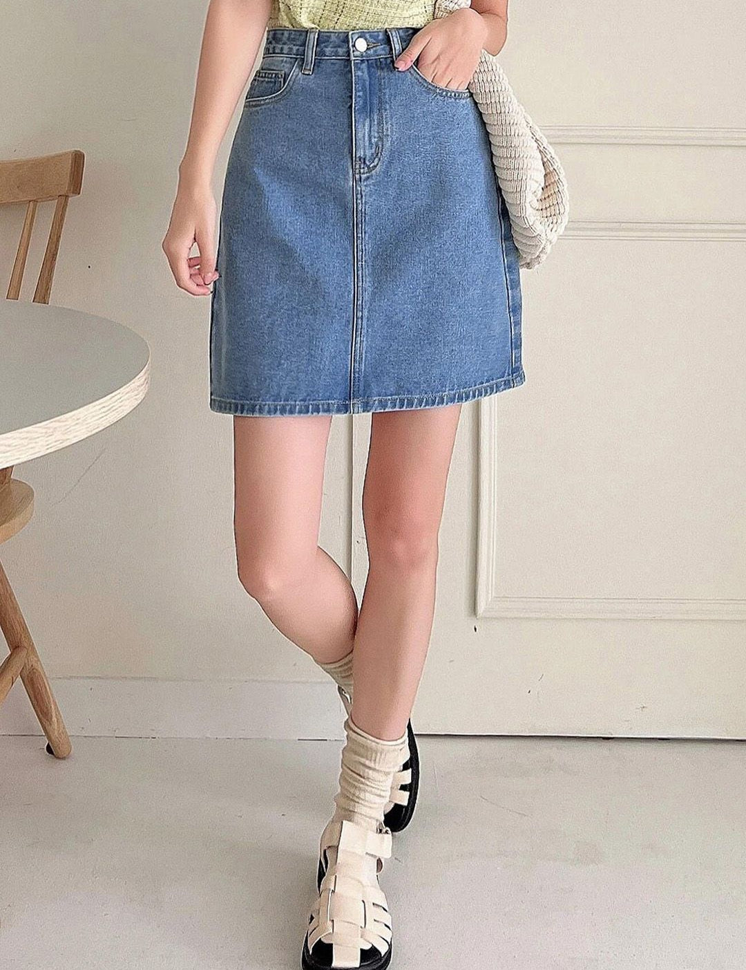 Kotty A-Line Denim Skirt