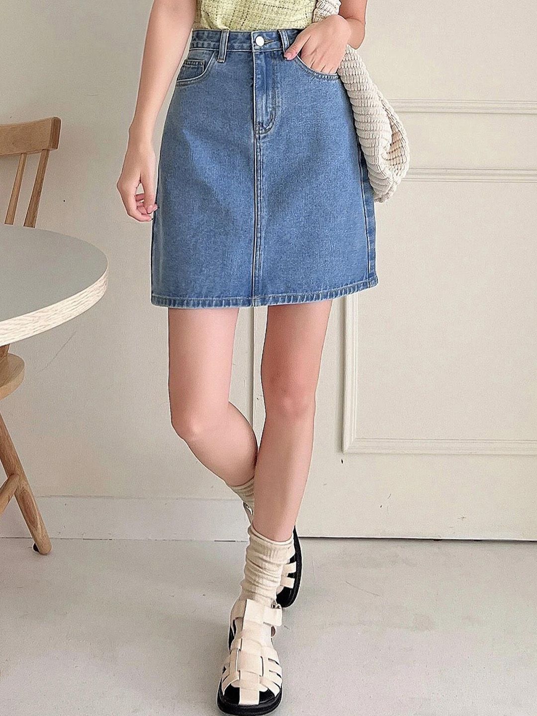 Kotty A-Line Denim Skirt