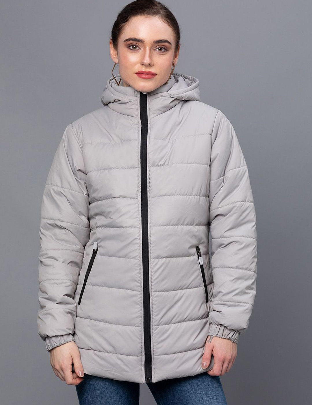 Kotty Women Hooded Longline Puffer Jacket