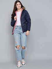 Kotty Women Blue Puffer Jacket