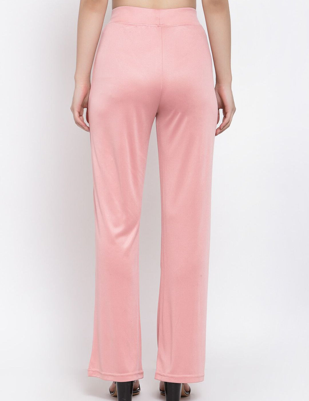Kotty Women Pink High-Rise Parallel Trousers