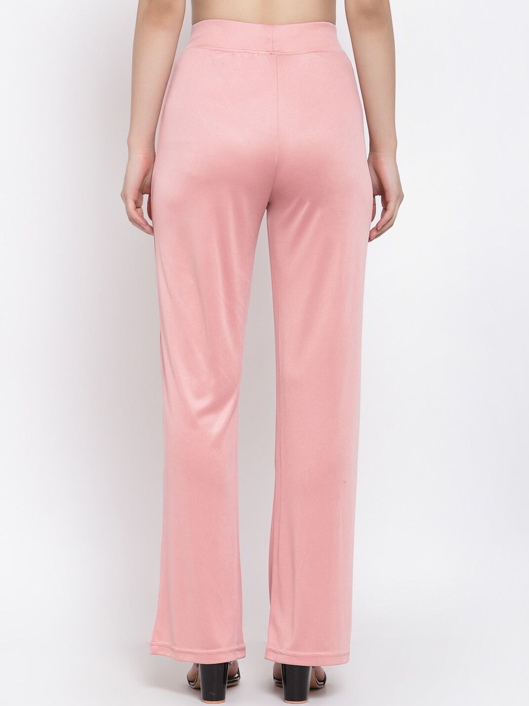 Kotty Women Pink High-Rise Parallel Trousers