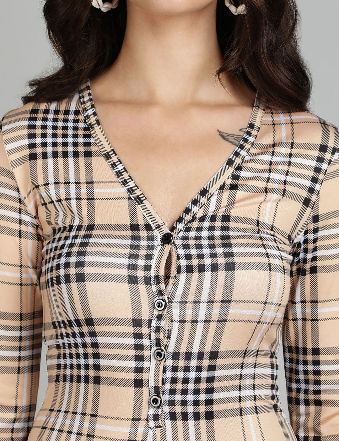 Kotty Checked Basic Jumpsuit