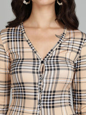 Kotty Checked Basic Jumpsuit