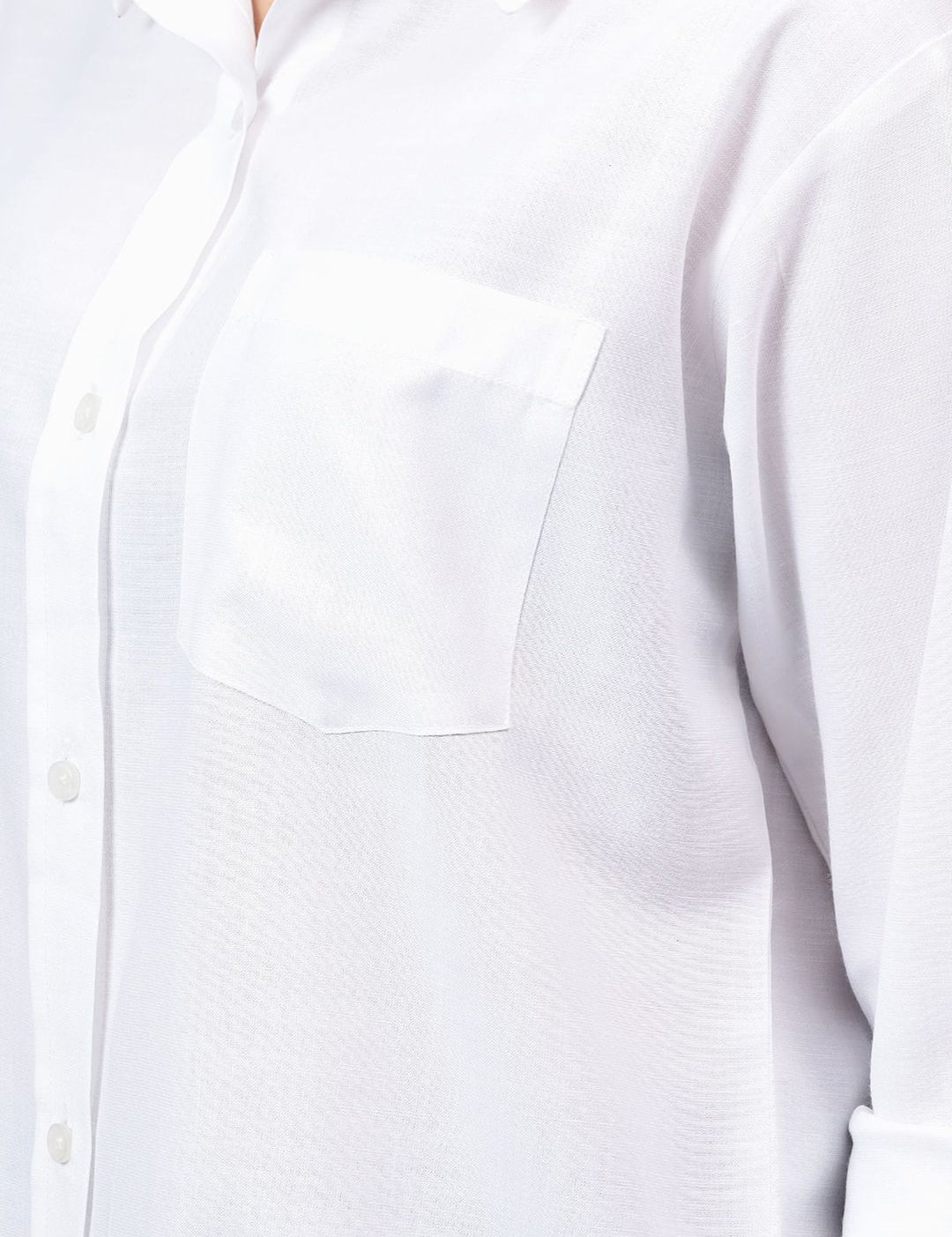 Kotty Women Spread Collar Solid Cotton Relaxed Fit Casual Shirt