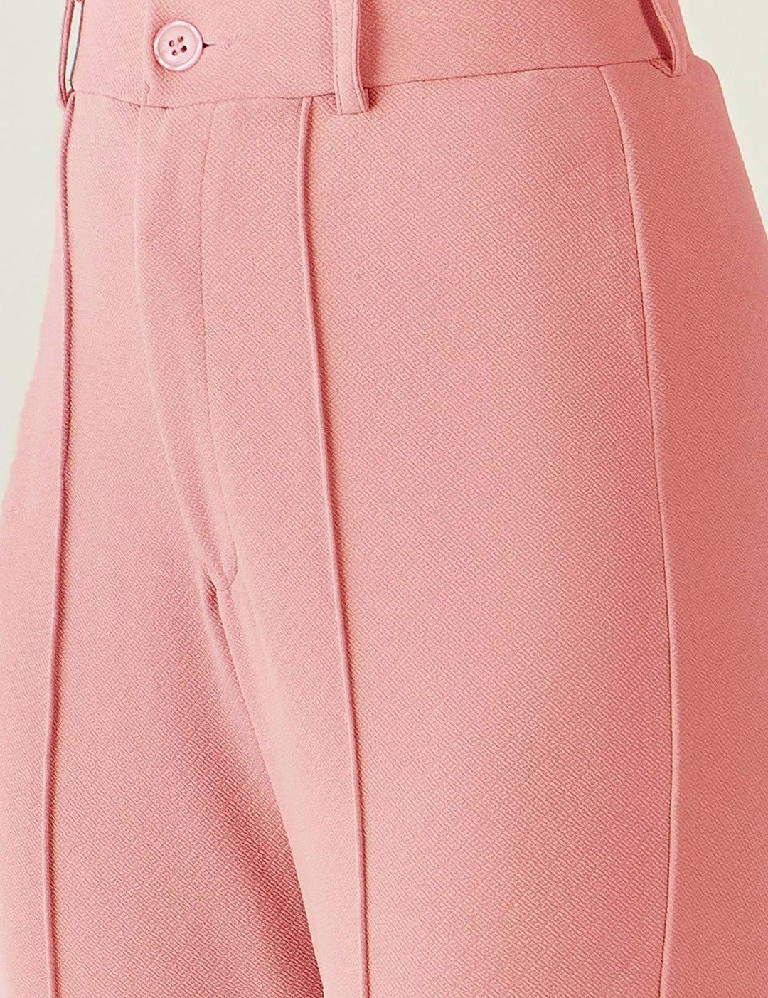 Kotty Women Straight Fit High-Rise Pleated Trousers