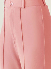 Kotty Women Straight Fit High-Rise Pleated Trousers