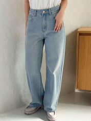 Kotty Women Jean Wide Leg High-Rise Stretchable Jeans