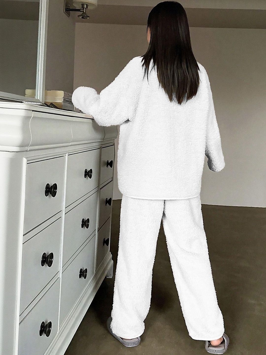 Kotty Women Shirt Collar Top With Pyjamas Night suits