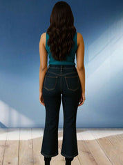 Kotty Women Relaxed Fit High-Rise Mildly Distressed Stretchable Jeans