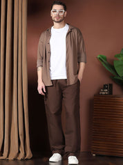 Kotty Men Relaxed Easy Wash Cargos Trousers