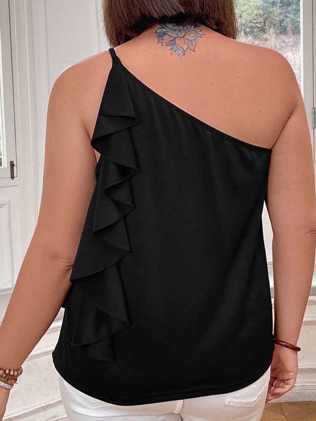 KOTTY One Shoulder Crepe Top