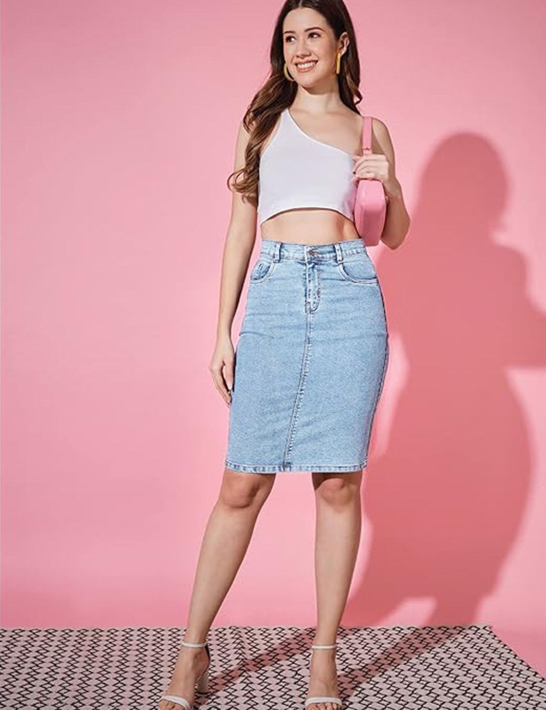 Kotty Pencil Knee Length Skirt