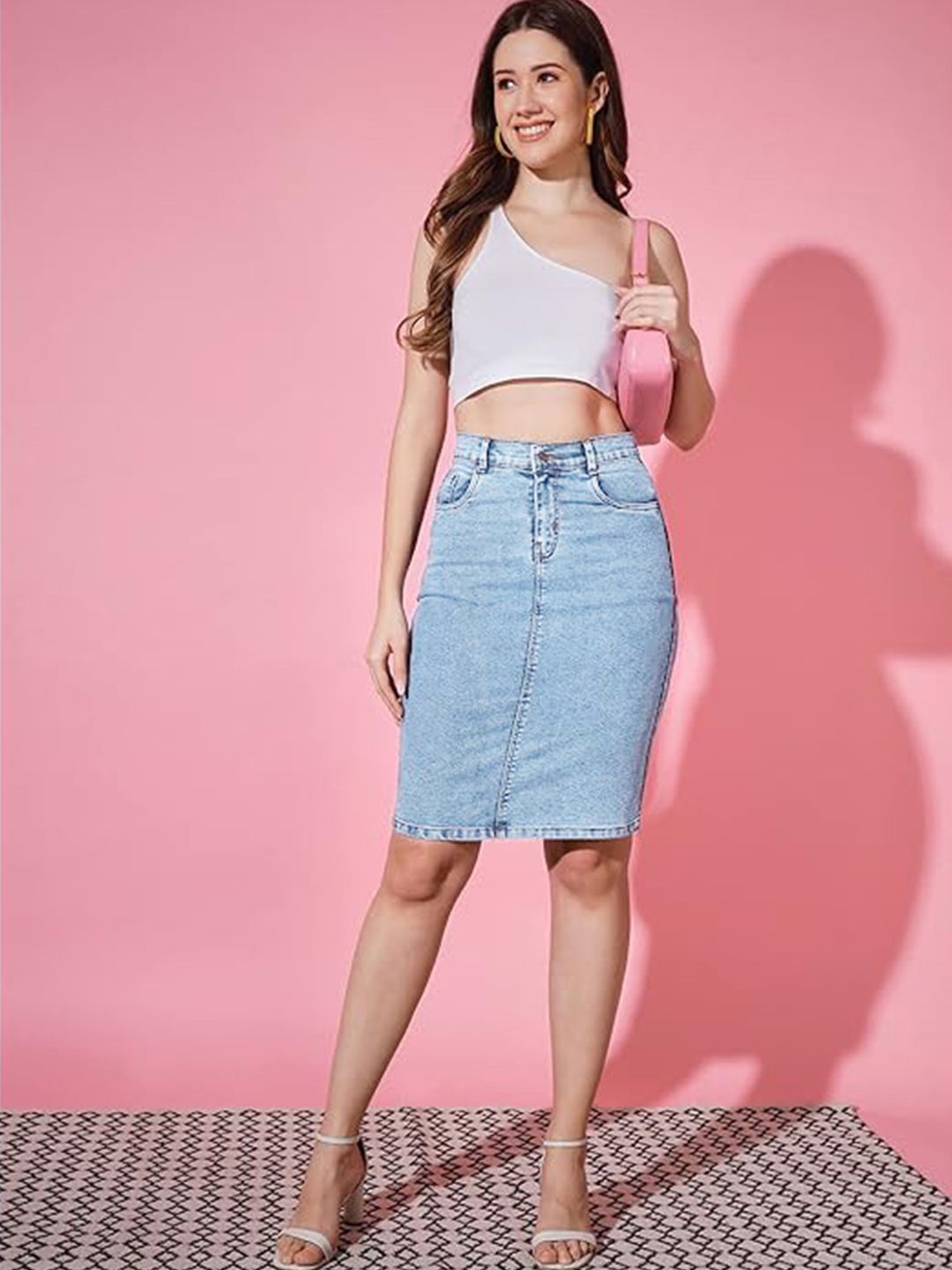 Kotty Pencil Knee Length Skirt