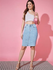 Kotty Pencil Knee Length Skirt