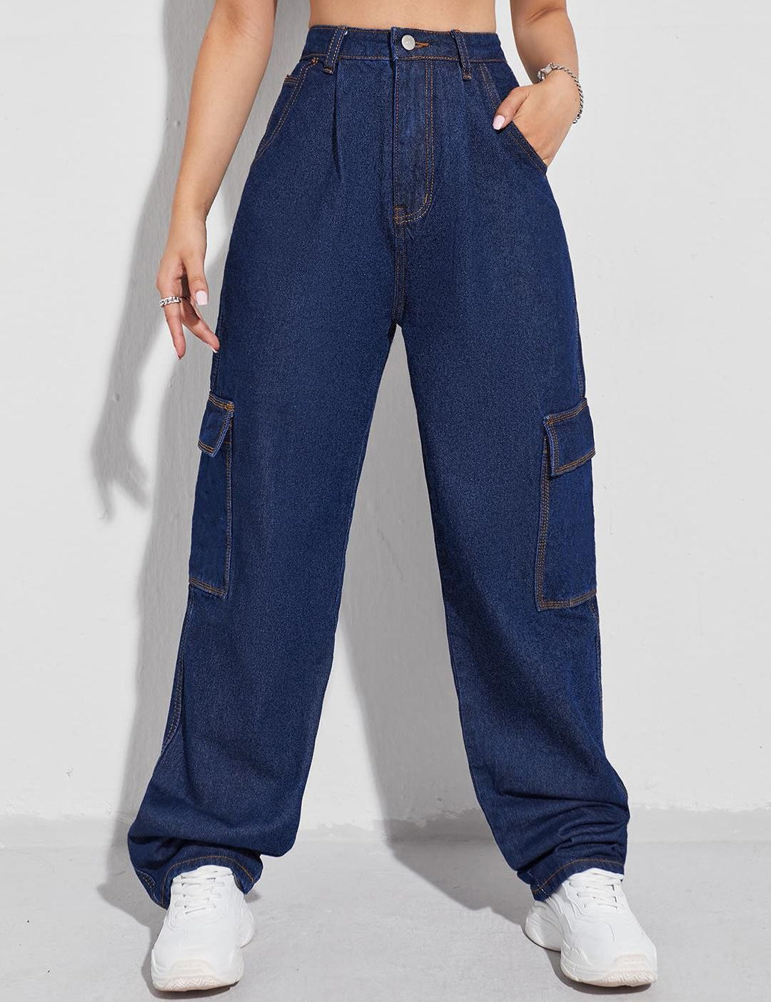 Kotty Women Straight Fit High-Rise Stretchable Jeans