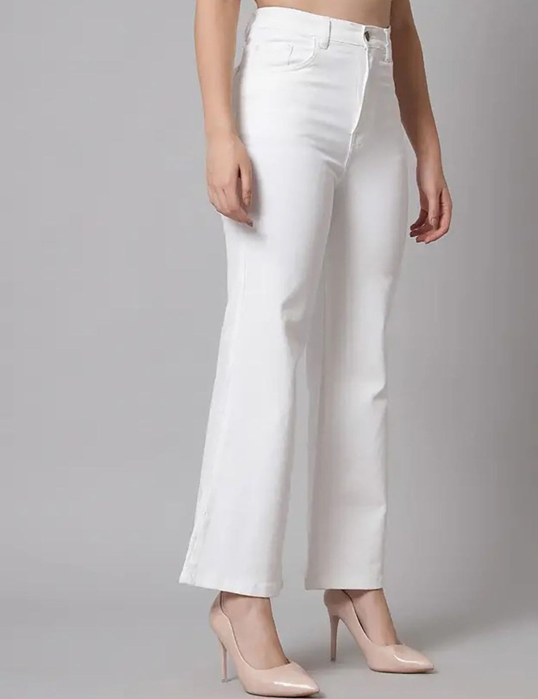 Kotty Women Bootcut High-Rise Stretchable Cotton Jeans