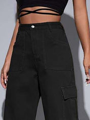 Kotty Women Cotton Straight Fit High-Rise Stretchable Casual Jeans