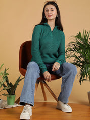 Kotty Women Mock Collar Pullover