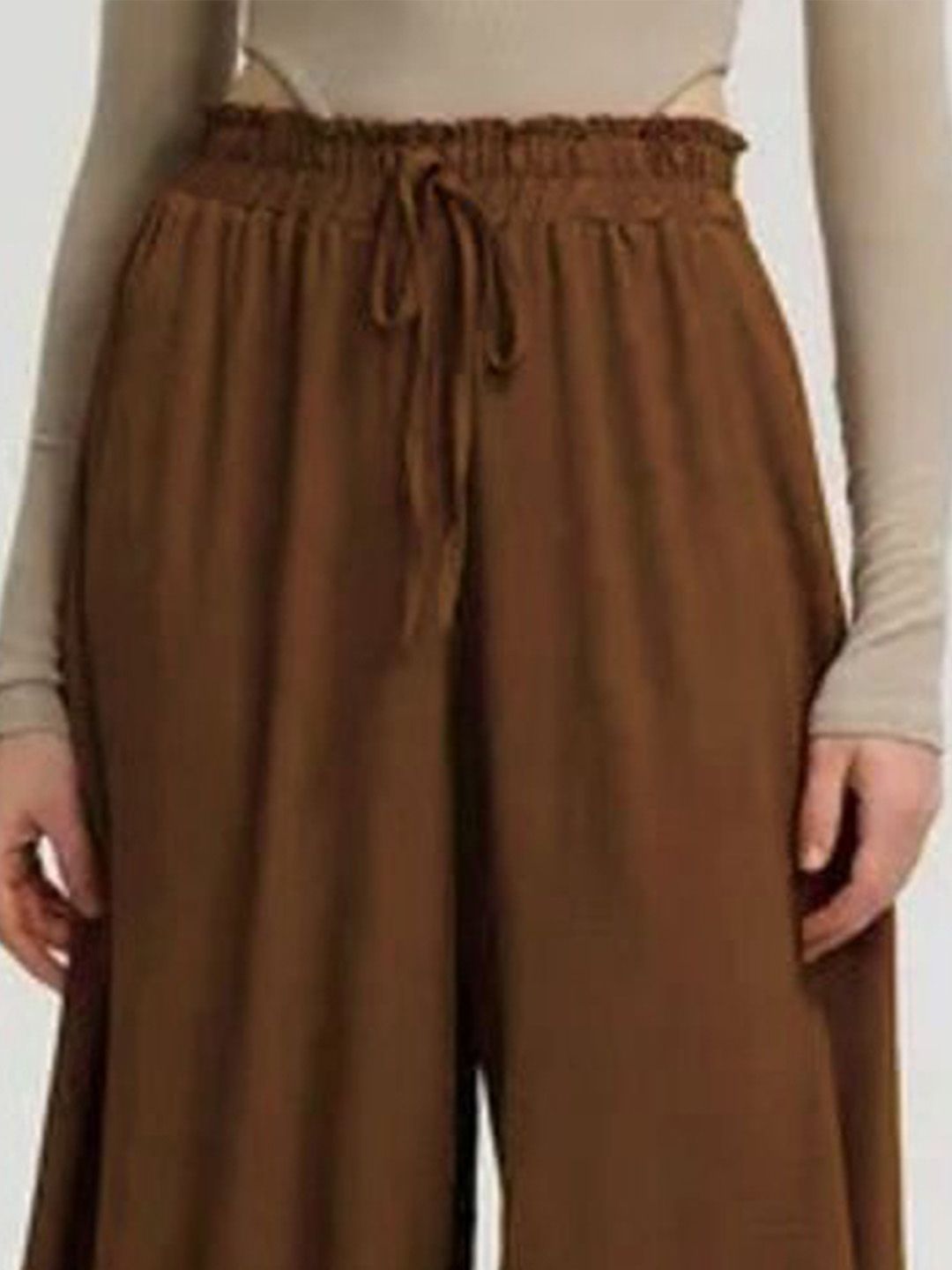 Kotty Women Relaxed High-Rise Wide Leg Trousers