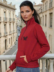 Kotty Women Mock Collar Sweatshirt