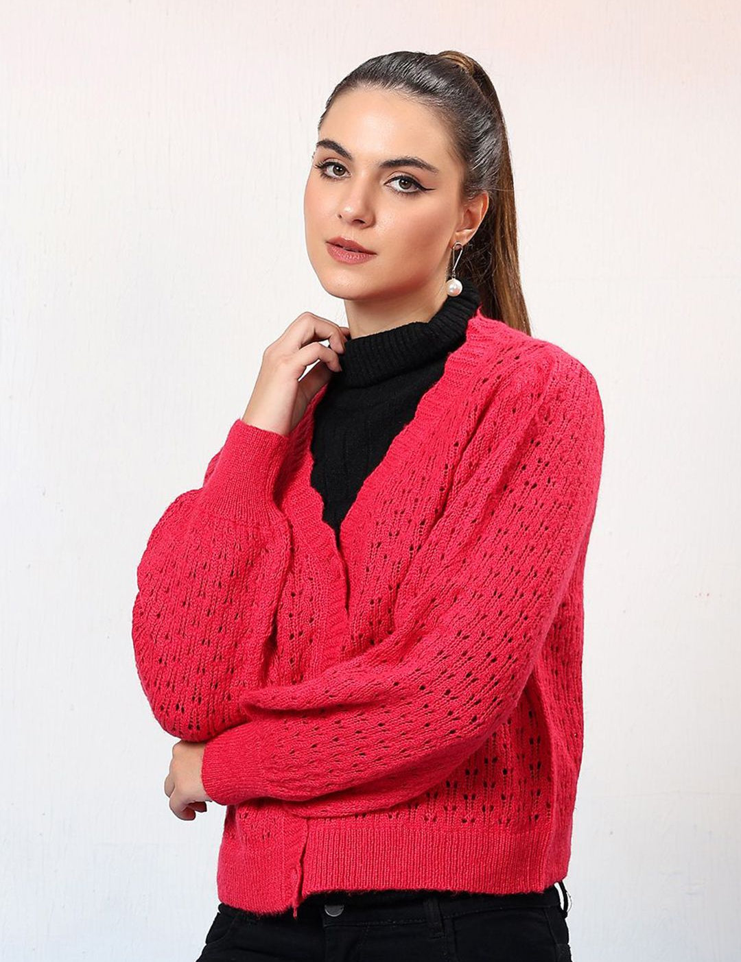 Kotty Women Cable Knit Cardigan