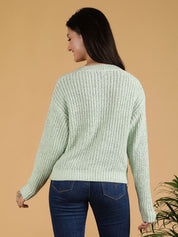 Kotty Women Cotton Ribbed Sweater