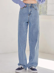 KOTTY Basics Women Jean Straight Fit High-Rise Stretchable Jeans