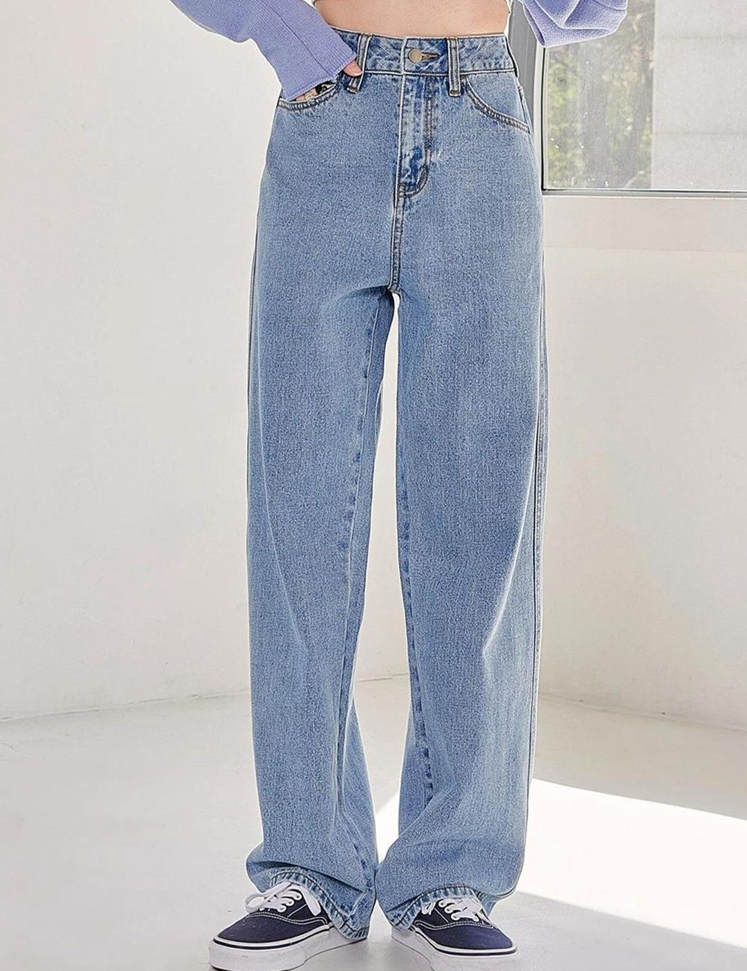 KOTTY Basics Women Jean Straight Fit High-Rise Stretchable Jeans