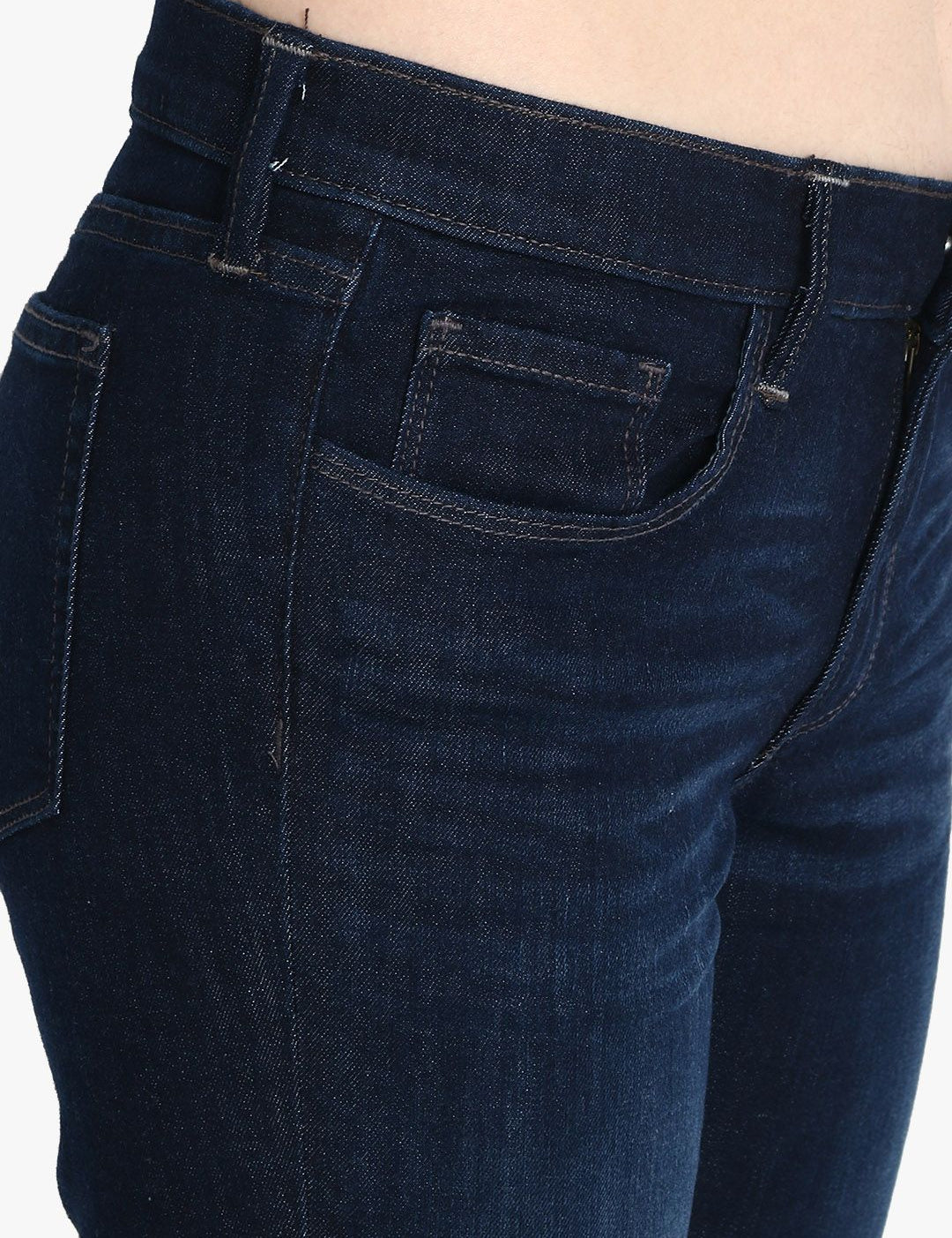 Kotty Women Blue Bootcut Mid-Rise Clean Look Jeans