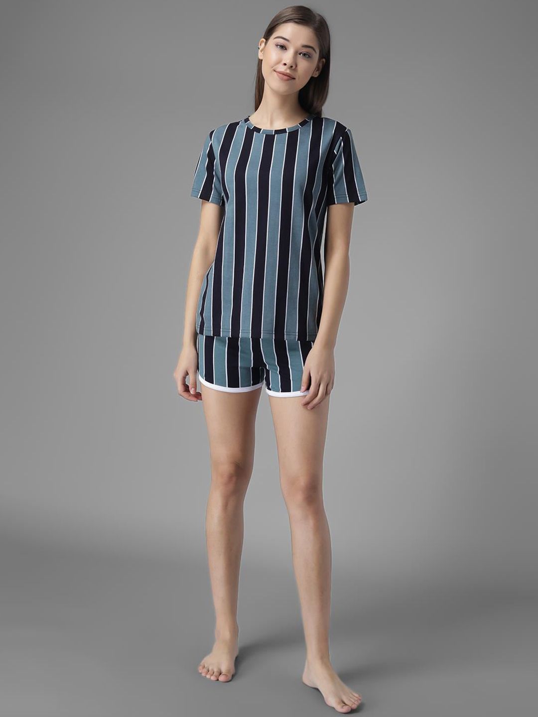 Kotty Pack of 2 Women Graphic Printed Low-Rise Gym Shorts