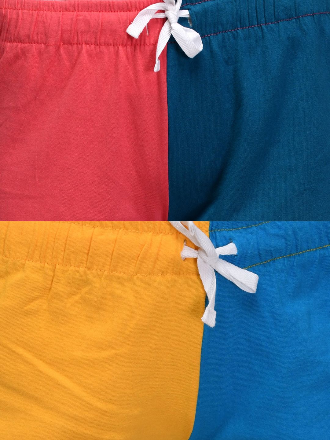 Kotty Women Pack Of 2 Colourblocked Lounge Shorts