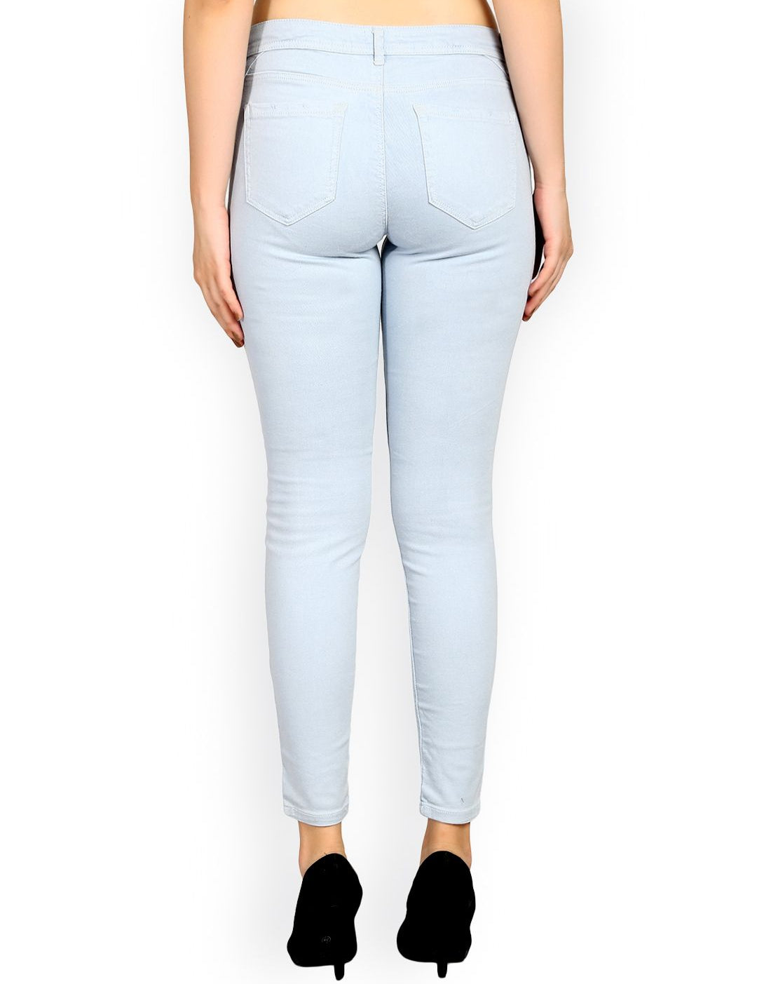 Kotty Women Blue Skinny Fit Mid-Rise Clean Look Jeans