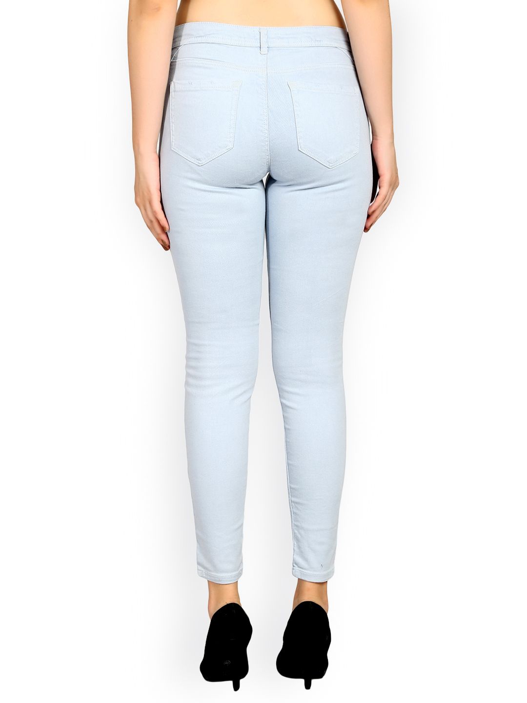 Kotty Women Blue Skinny Fit Mid-Rise Clean Look Jeans