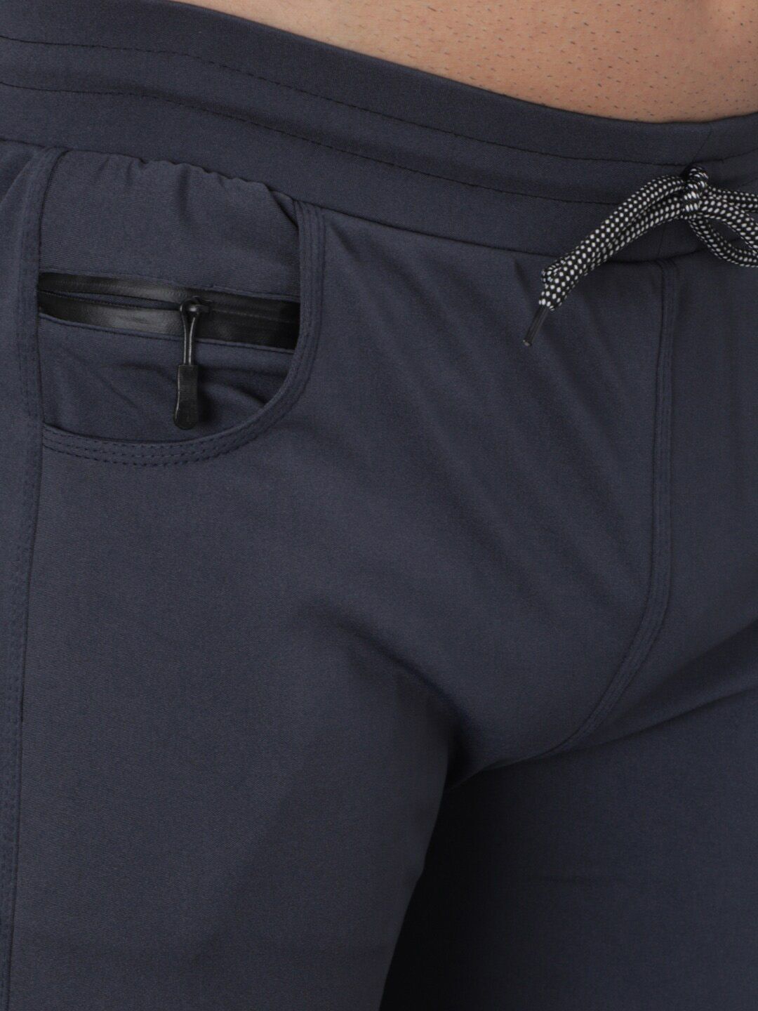 Kotty Men Navy Blue Solid Track Pants