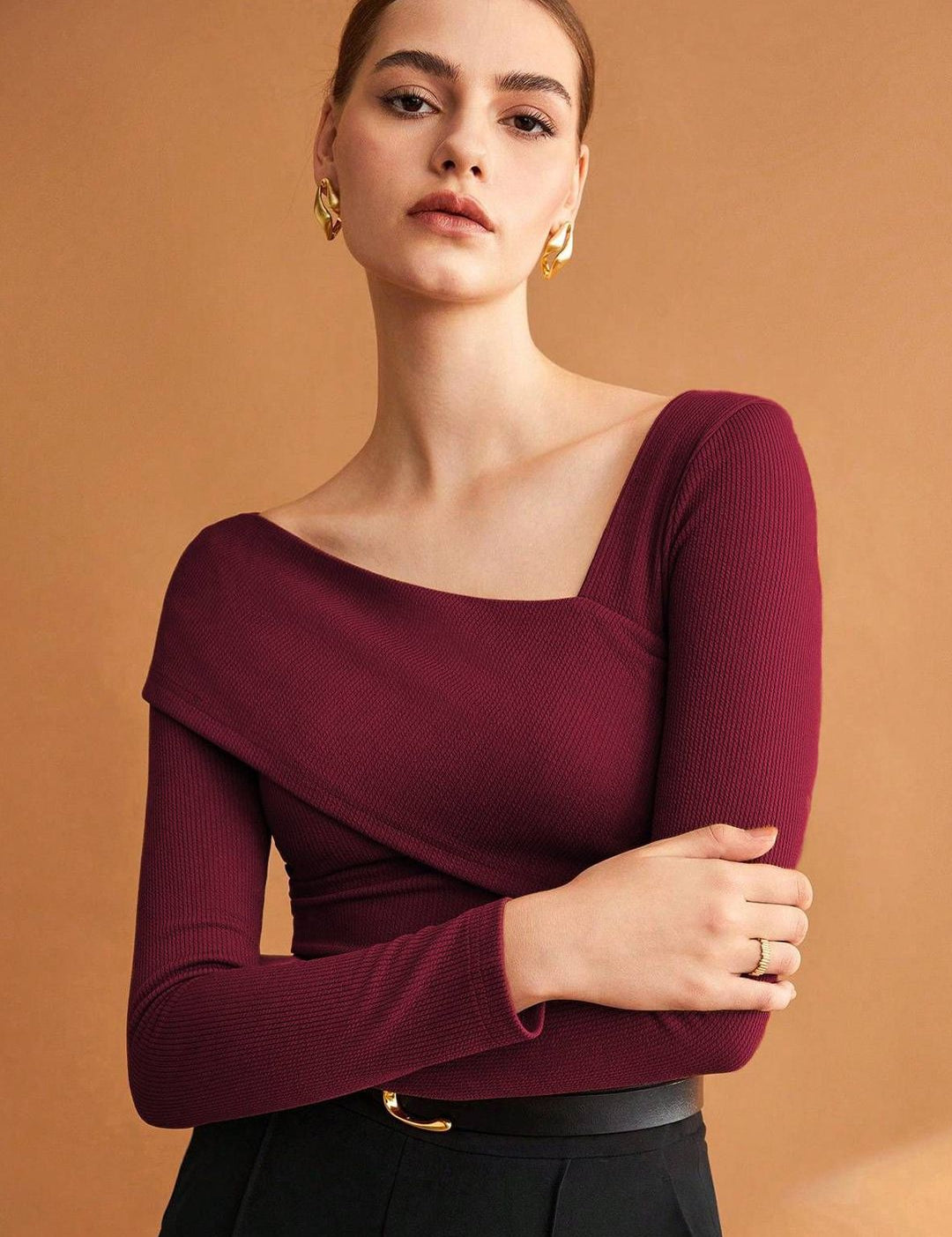 Kotty Women V-Neck Regular Fitted Top