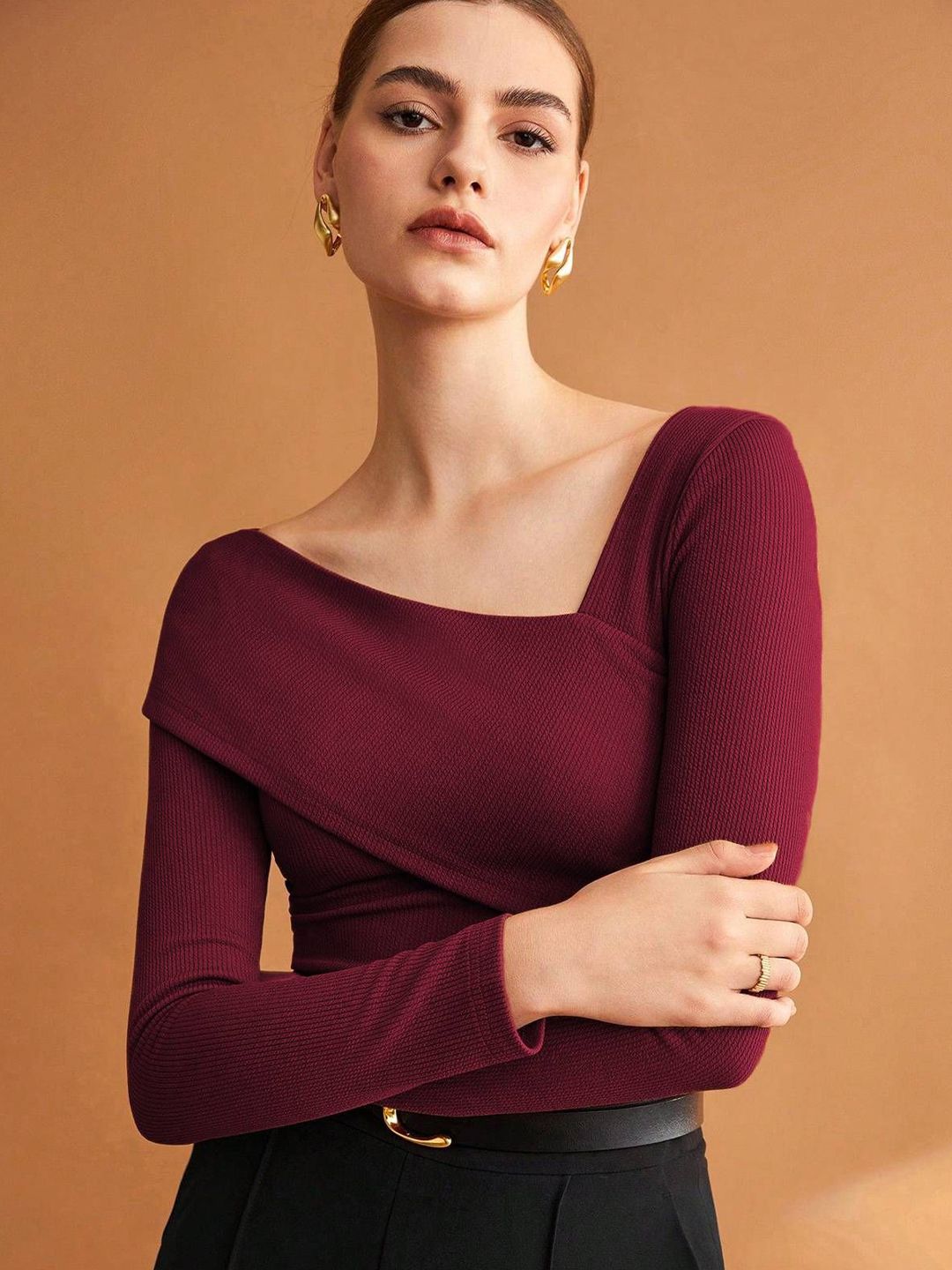 Kotty Women V-Neck Regular Fitted Top