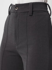 KOTTY BIZwear Women High-Rise Easy Wash Parallel Trousers