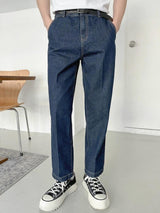 Kotty Men Slim Fit Low-Rise Clean Look Stretchable Cotton Jeans