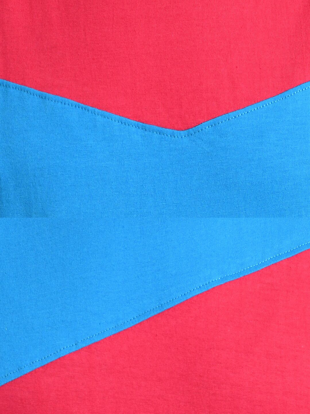 Kotty Women Yellow Colourblocked Round Neck T-shirt