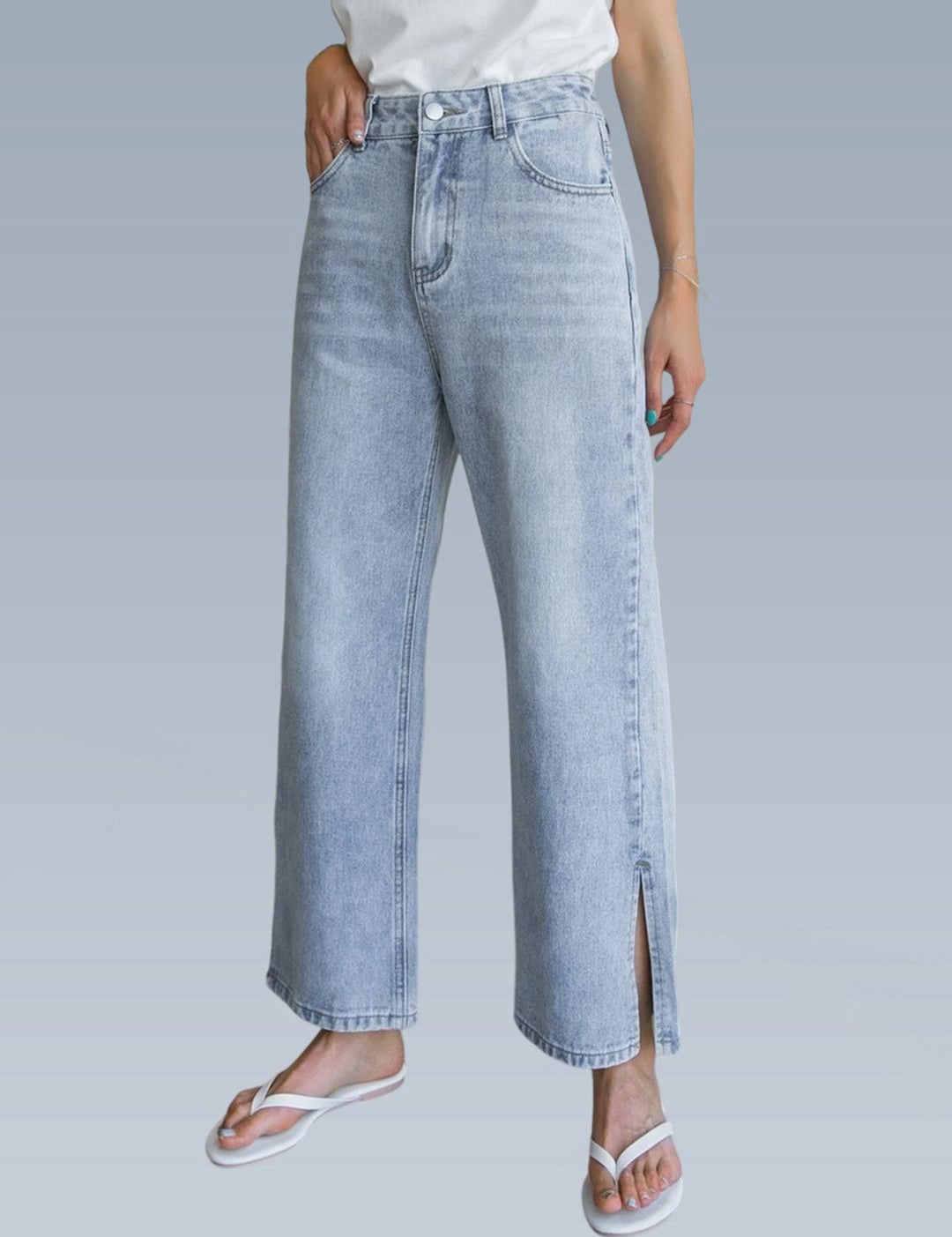 Kotty Women Straight Fit Clean Look Stretchable Jeans