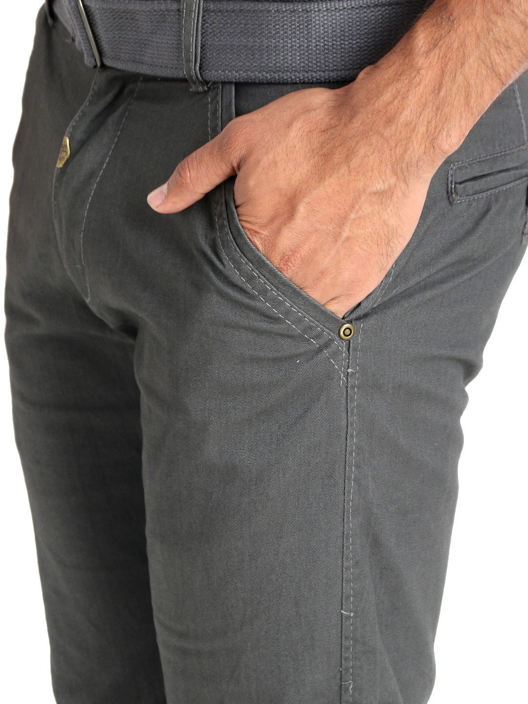 Kotty Men Grey Solid Regular Fit Regular Shorts