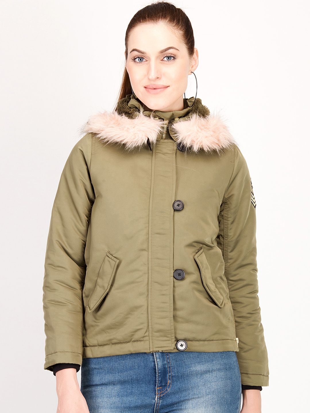 Kotty Women Brown Solid Insulator Parka