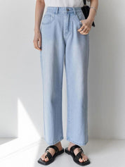 Kotty Women Relaxed Fit High-Rise Clean Look Heavy Fade Stretchable Jeans