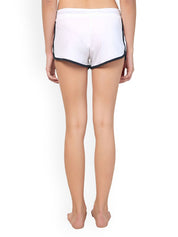 Kotty Women White Solid Lounge Shorts KTTSLEEPSHORTS195