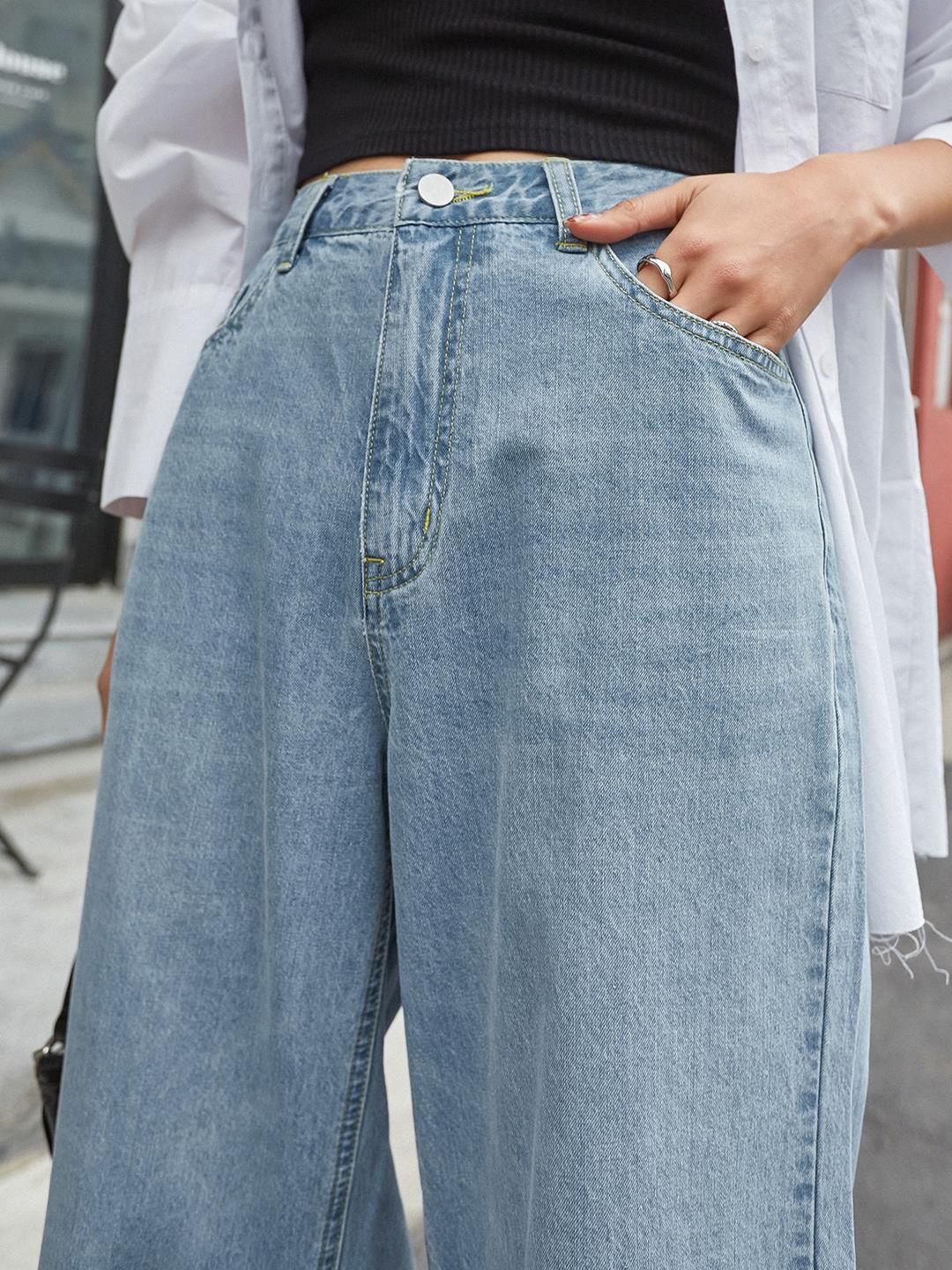 Kotty Women Blue Jean High-Rise Clean Look Stretchable Jeans