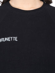 Kotty Women Black Printed Sweatshirt