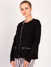 Kotty Women Black Solid Tailored Jacket