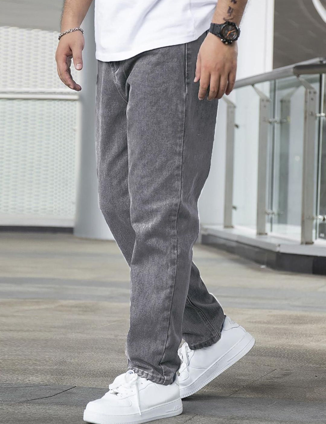 Kotty Men Regular Fit Mid-Rise Stretchable Jeans