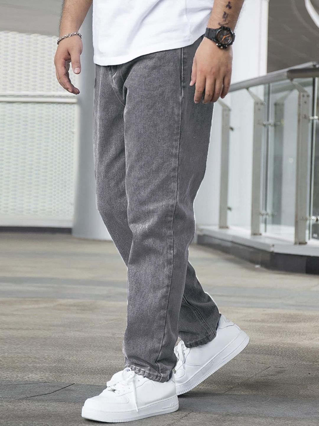 Kotty Men Regular Fit Mid-Rise Stretchable Jeans